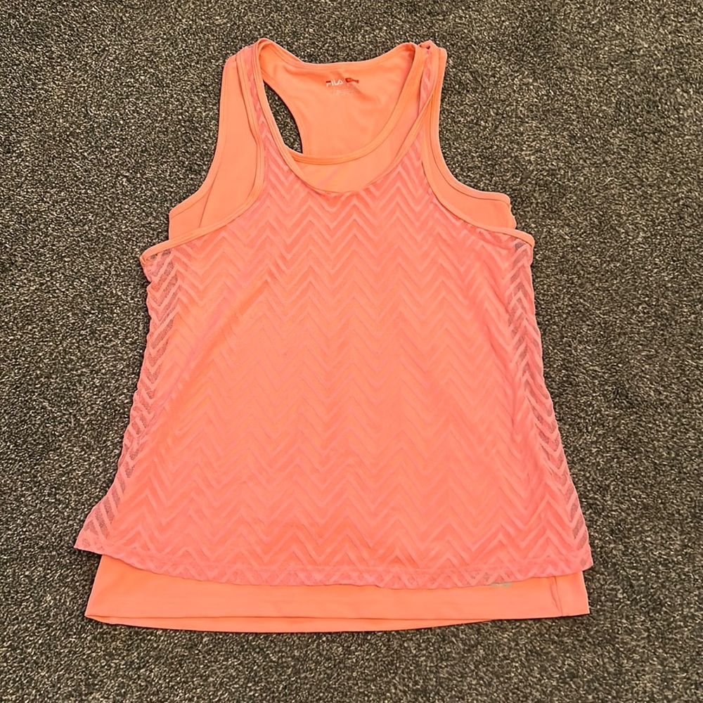 Fila Medium Orange Workout Top